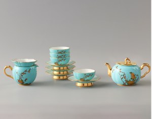 国瓷永丰源 夫人瓷12头茶具中国风杯子家用套装茶具陶瓷杯